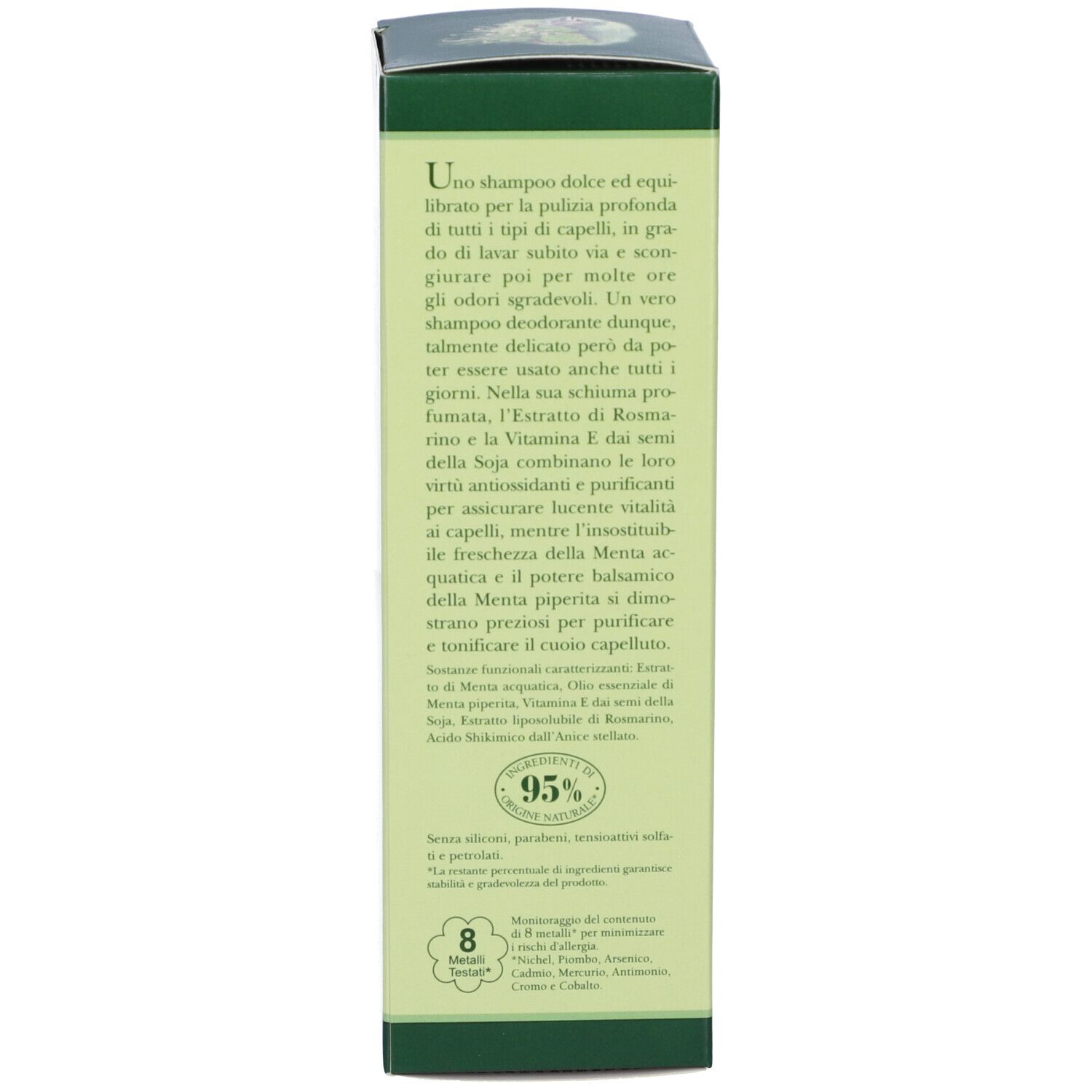 Shampoo Purificante Menta Acquatica & Vitamina E 200 Ml
