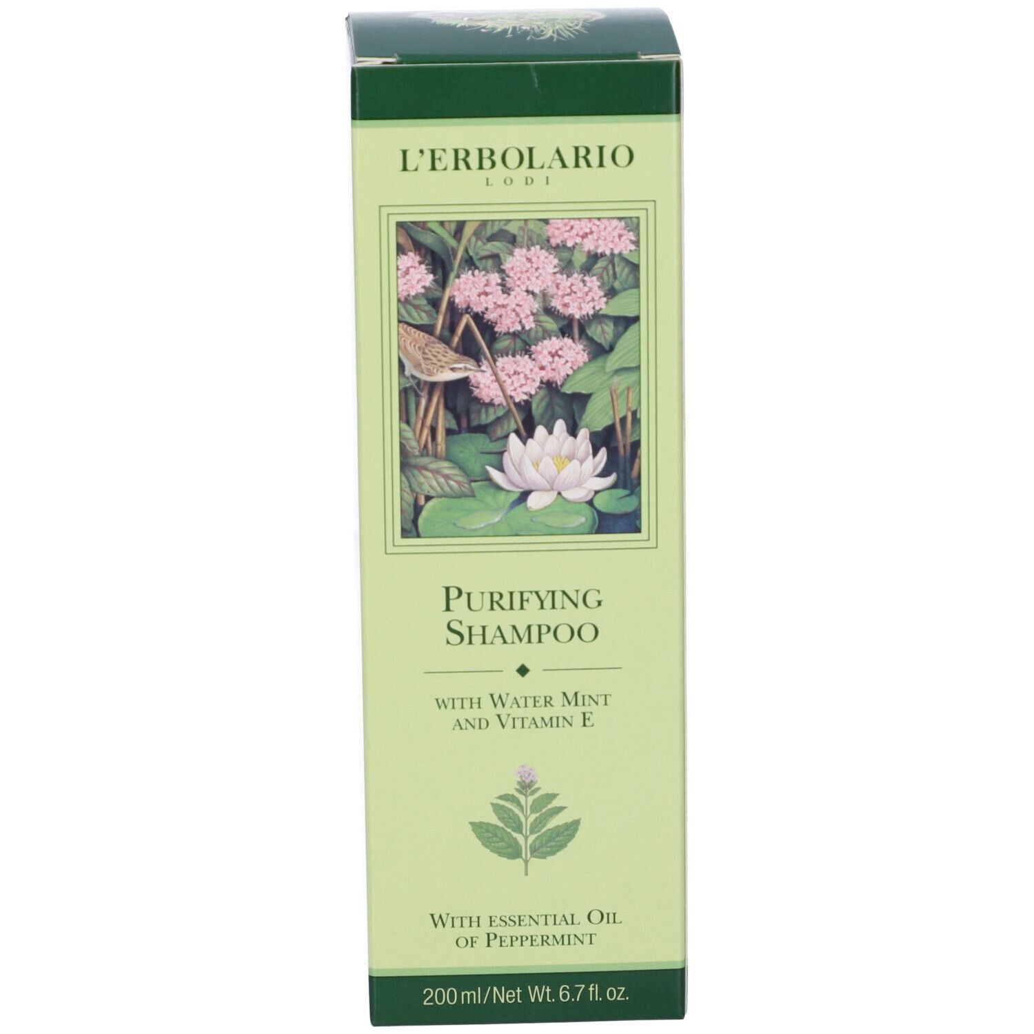 Shampoo Purificante Menta Acquatica & Vitamina E 200 Ml