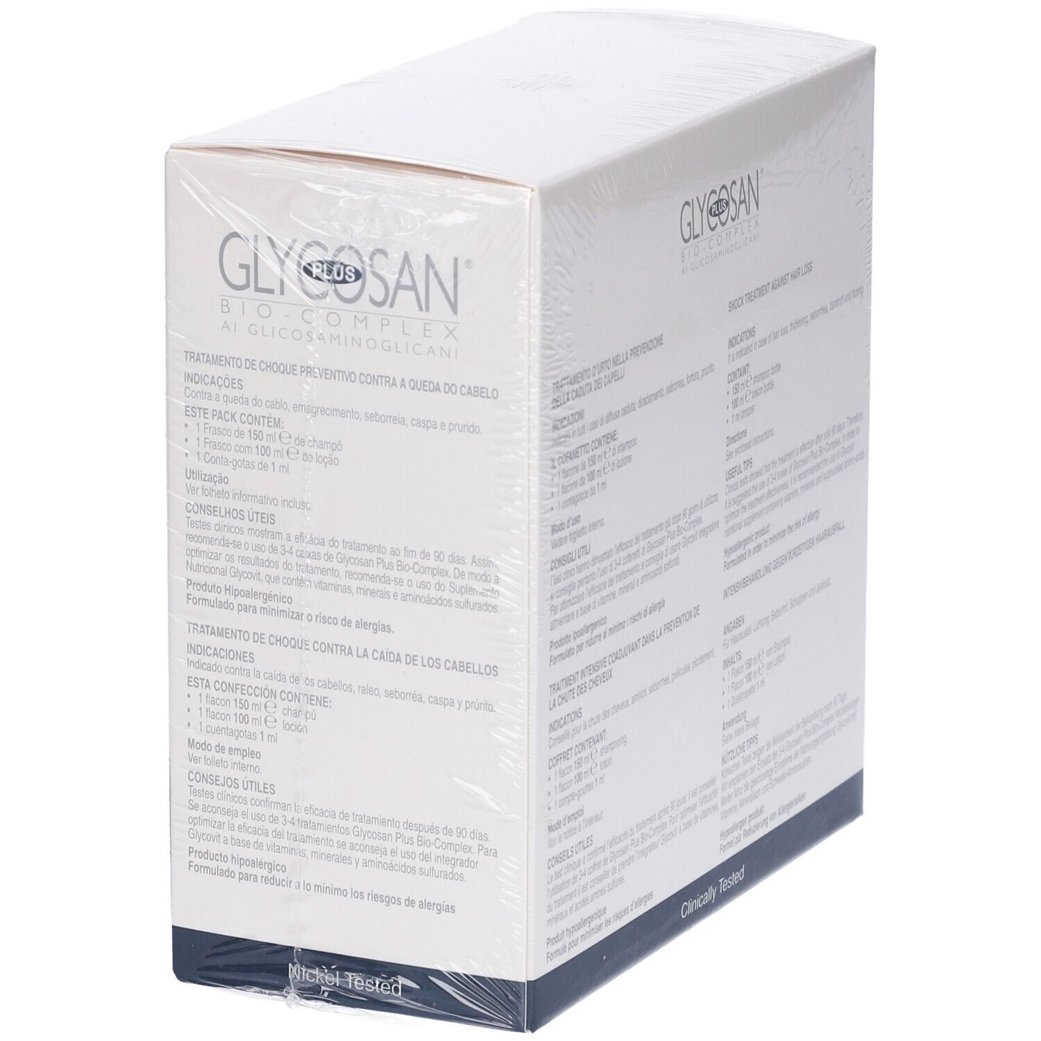 Confezione di Glycosan Plus Bio-Complex con aminoacidi.