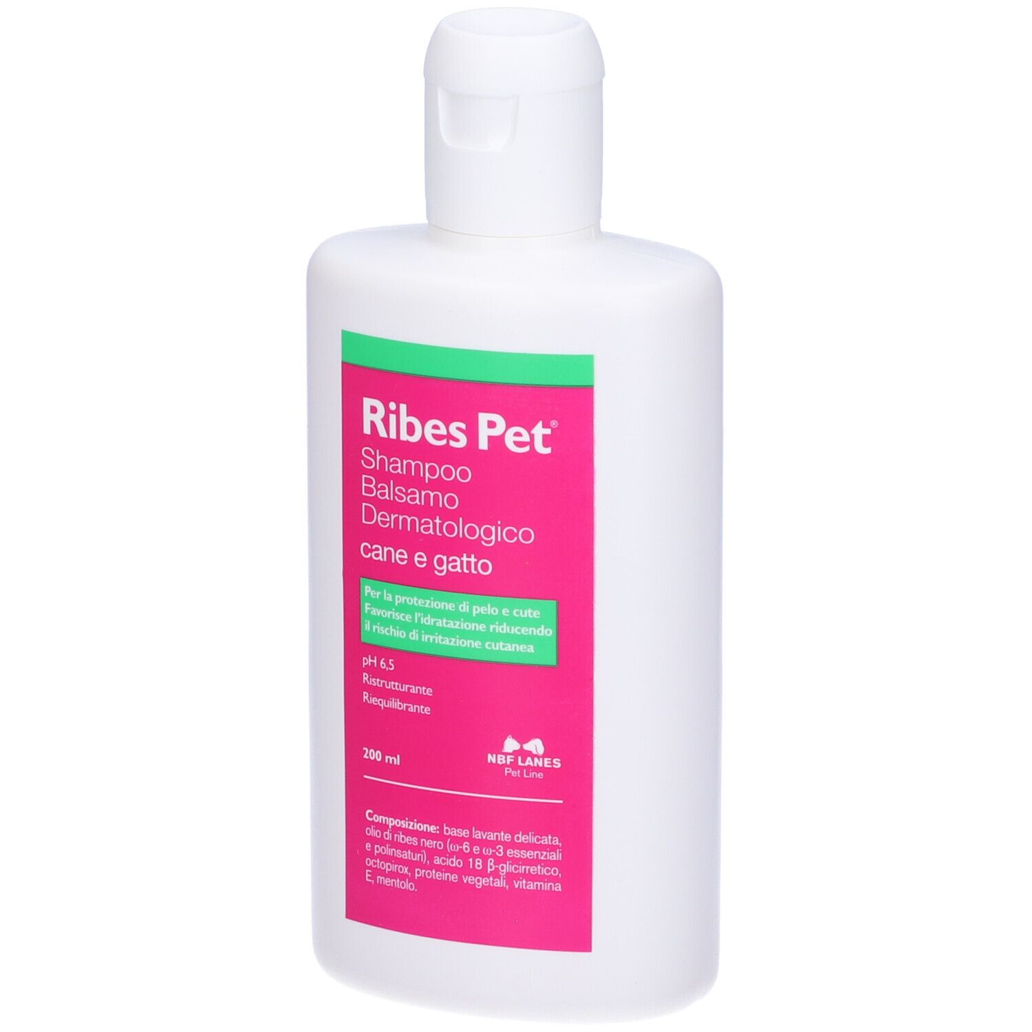Ribes Pet Shampoo Balsamo Flacone 200 Ml