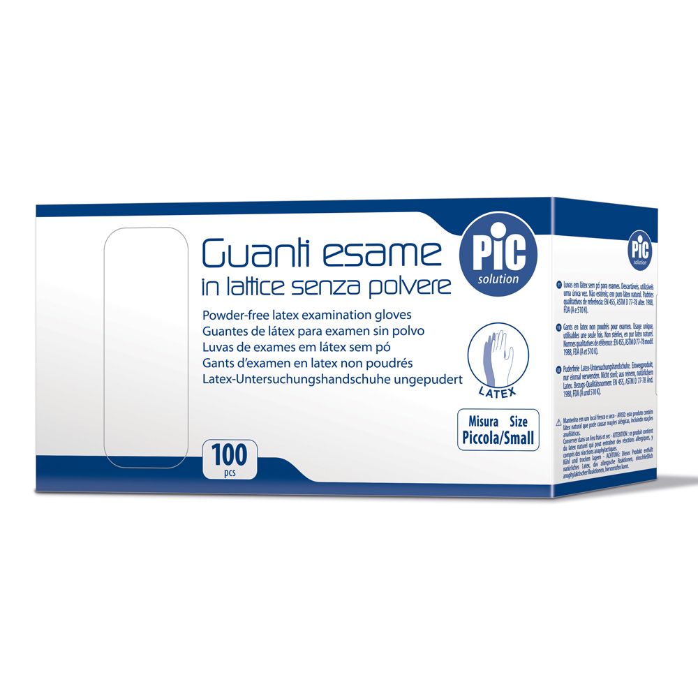 PIC Guanti Esame in Lattice Senza Polvere Taglia Media