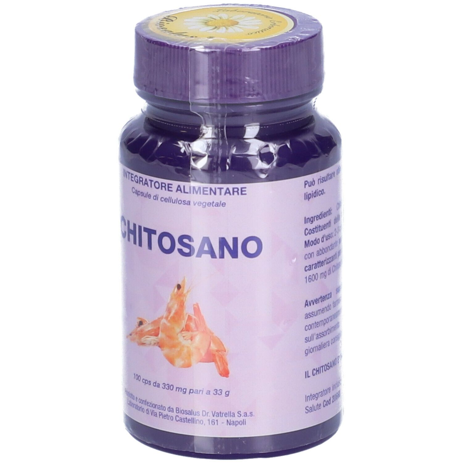 Chitosano 100 Capsule 330 Mg