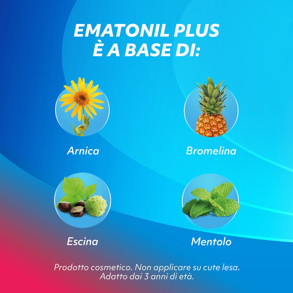 Ematonil Plus Emulgel Crema Ematomi con Arnica per adulti e bambini