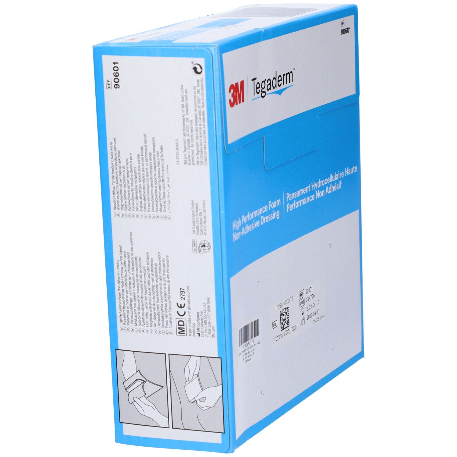 Tegaderm Foam Medicazione In Schiuma Non Adesiva Cm10X10