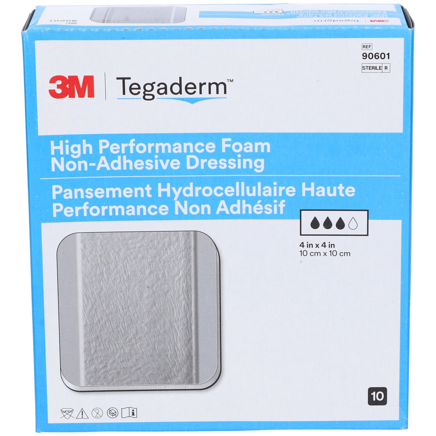 Tegaderm Foam Medicazione In Schiuma Non Adesiva Cm10X10