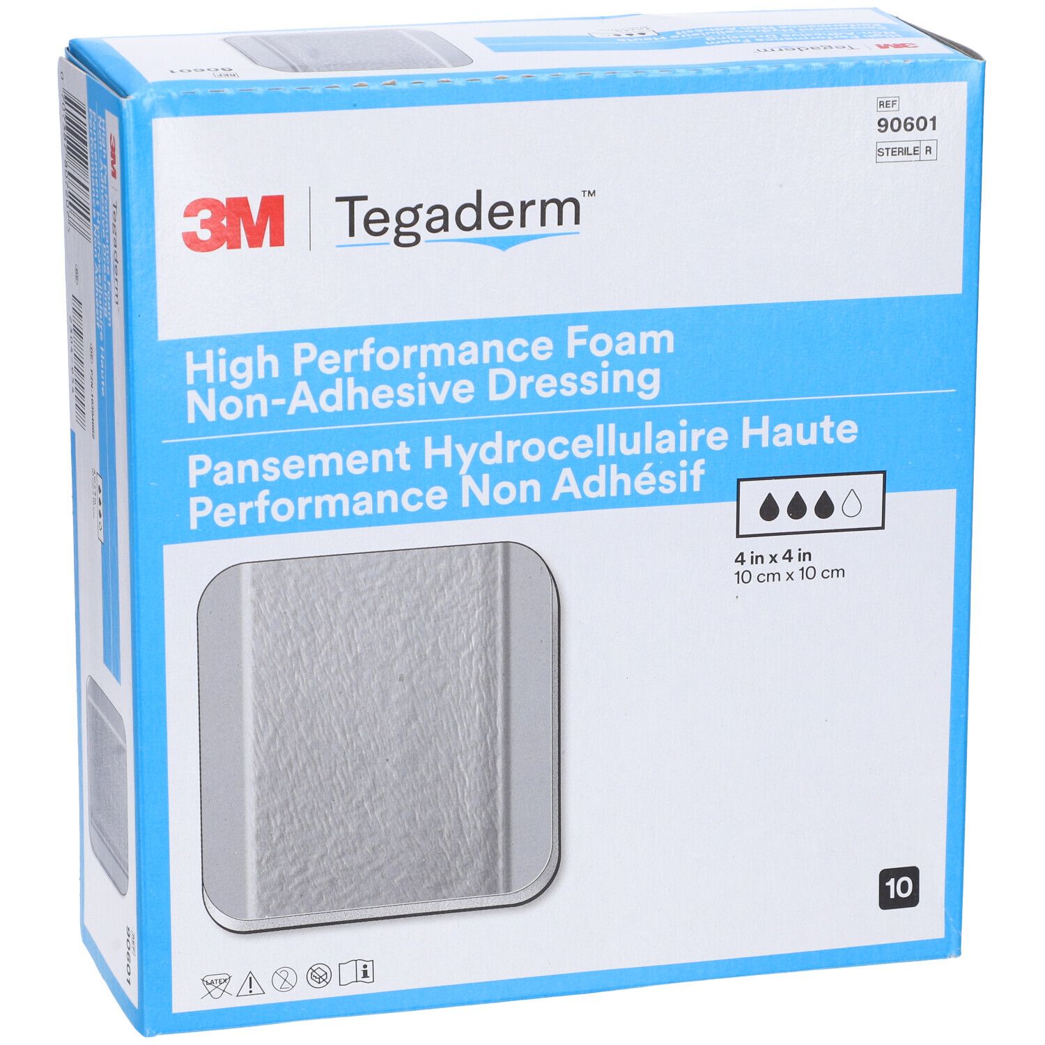 Tegaderm Foam Medicazione In Schiuma Non Adesiva Cm10X10