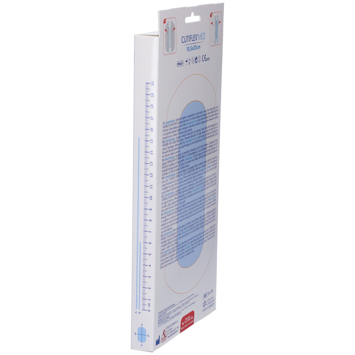 Medicazione Autoadesiva Trasparente Impermeabile Master-Aid Cutiflexmed 10,5X20 Cm 5 Pezzi