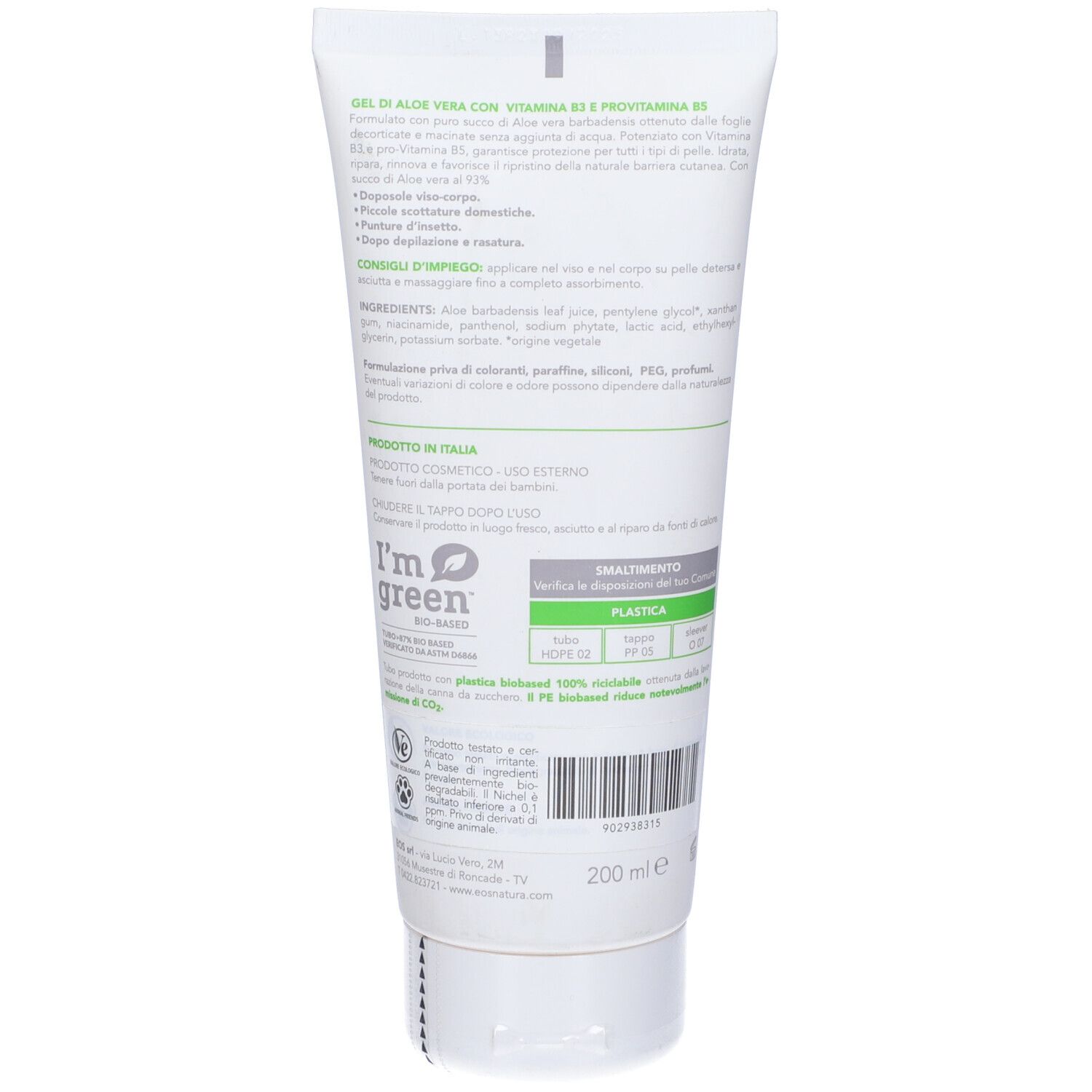 Eos Aloe Dermogel 200Ml