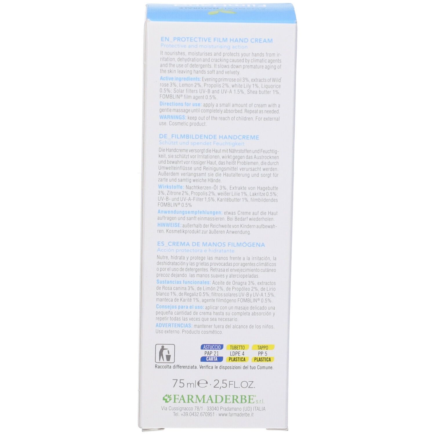 Crema Mani Filmizzante