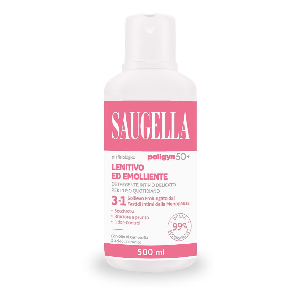 SAUGELLA Poligyn 50+ Detergente Intimo Lenitivo ed Emolliente