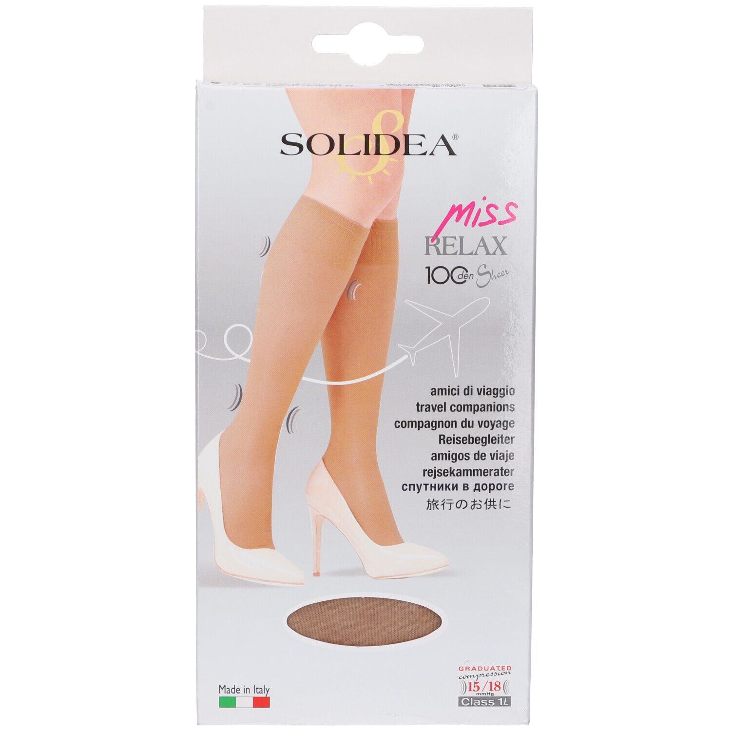 Miss Relax 100 Sheer Gambaletto Camel 3