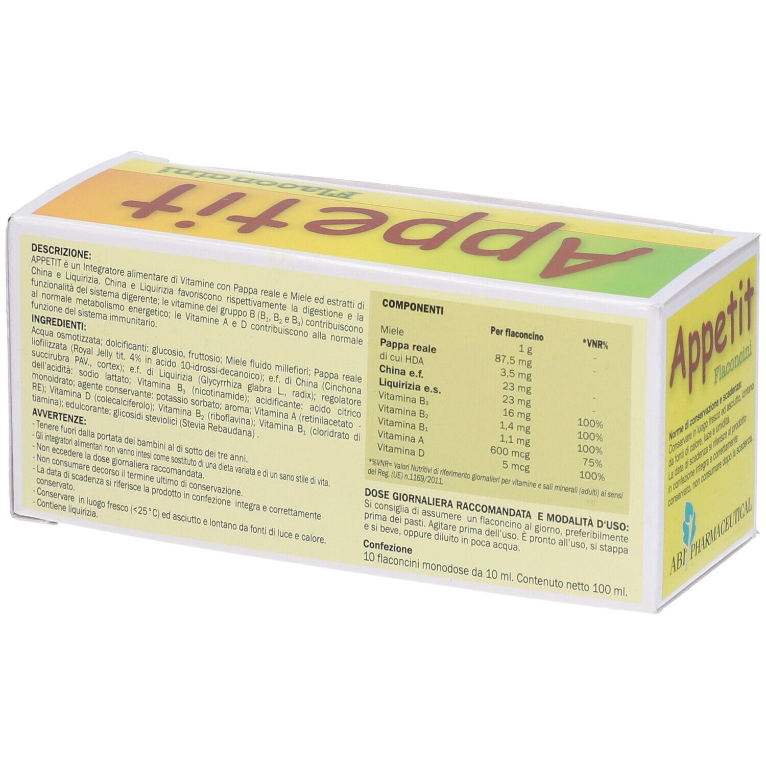 Abi Pharmaceutical Appetit Flaconcini