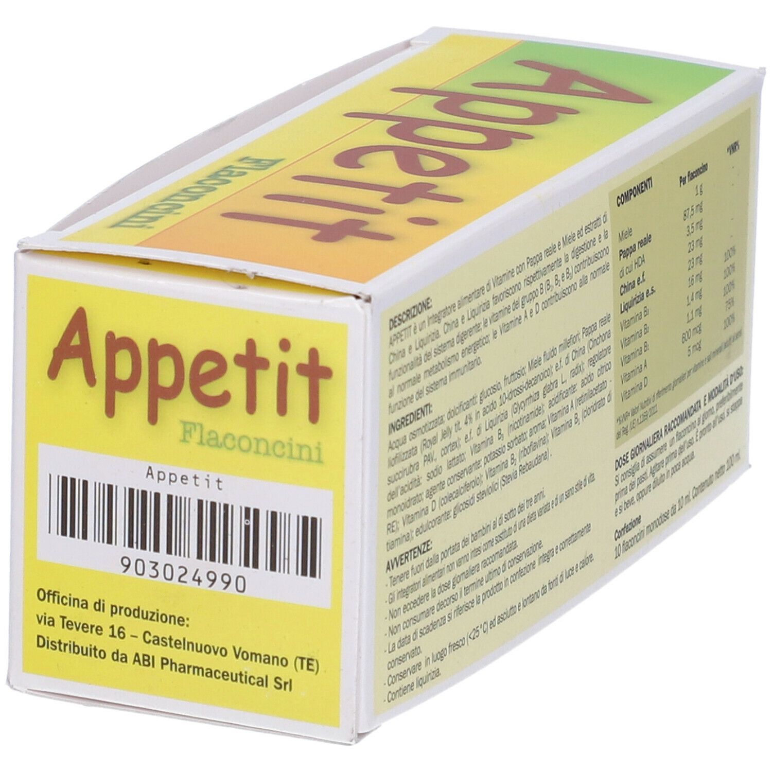 Abi Pharmaceutical Appetit Flaconcini