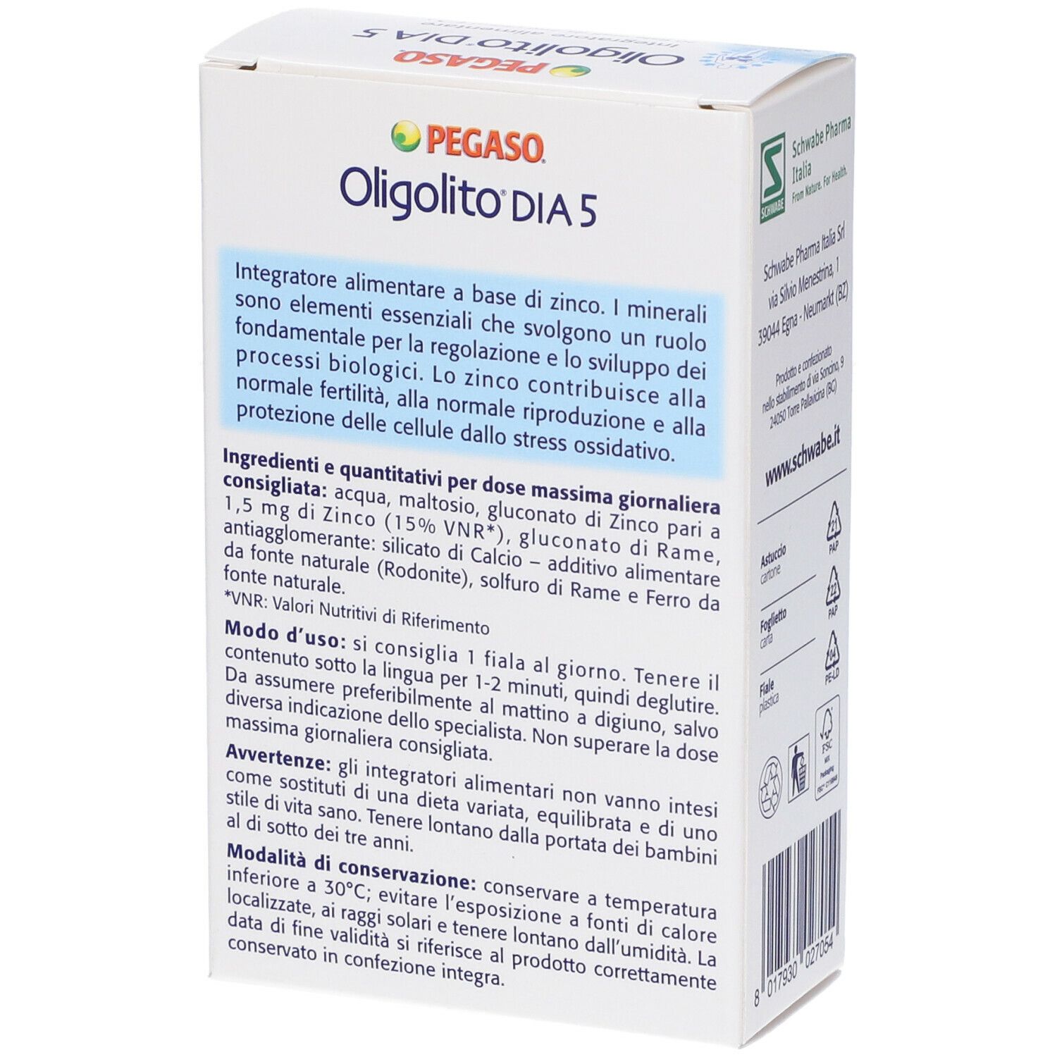 Oligolito Dia5 20 Fiale 2 Ml