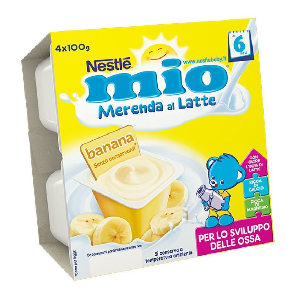 Mio Merenda Banana 4 X 100 G