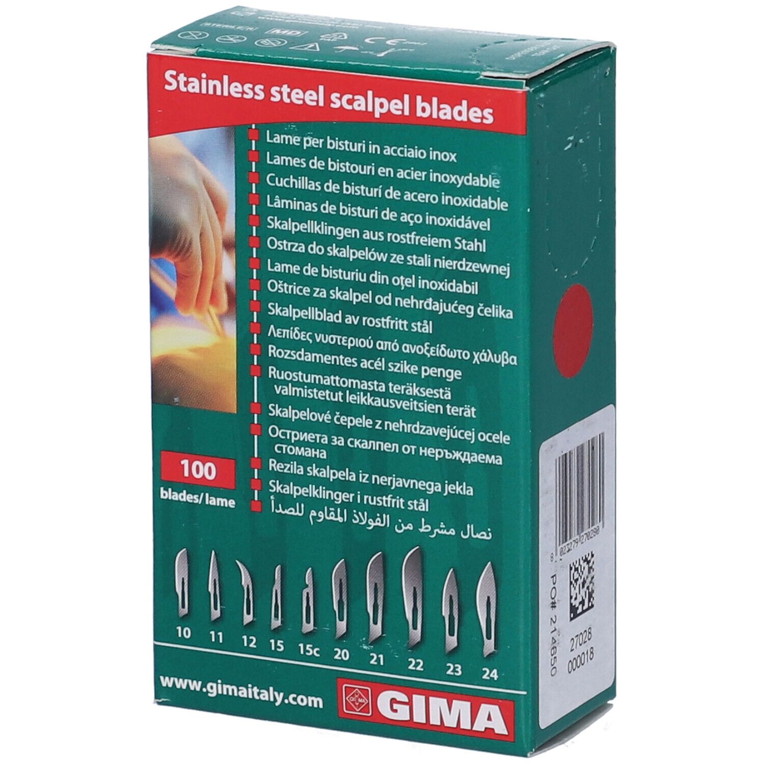 GIMA Lame Gima Inox N. 24 Sterili