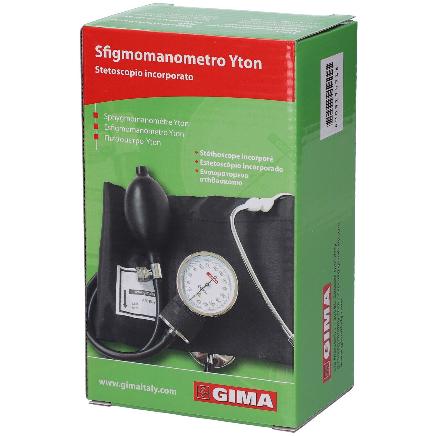 GIMA Sfigmo Yton Fonendo Incorporato - Aneroide