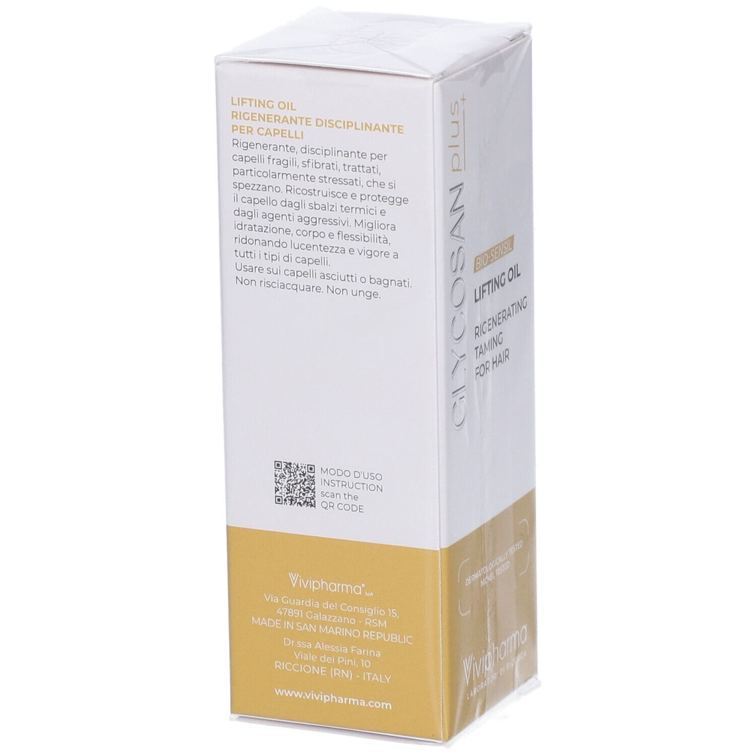 Confezione per Lifting Oil, rigenerante, per capelli.