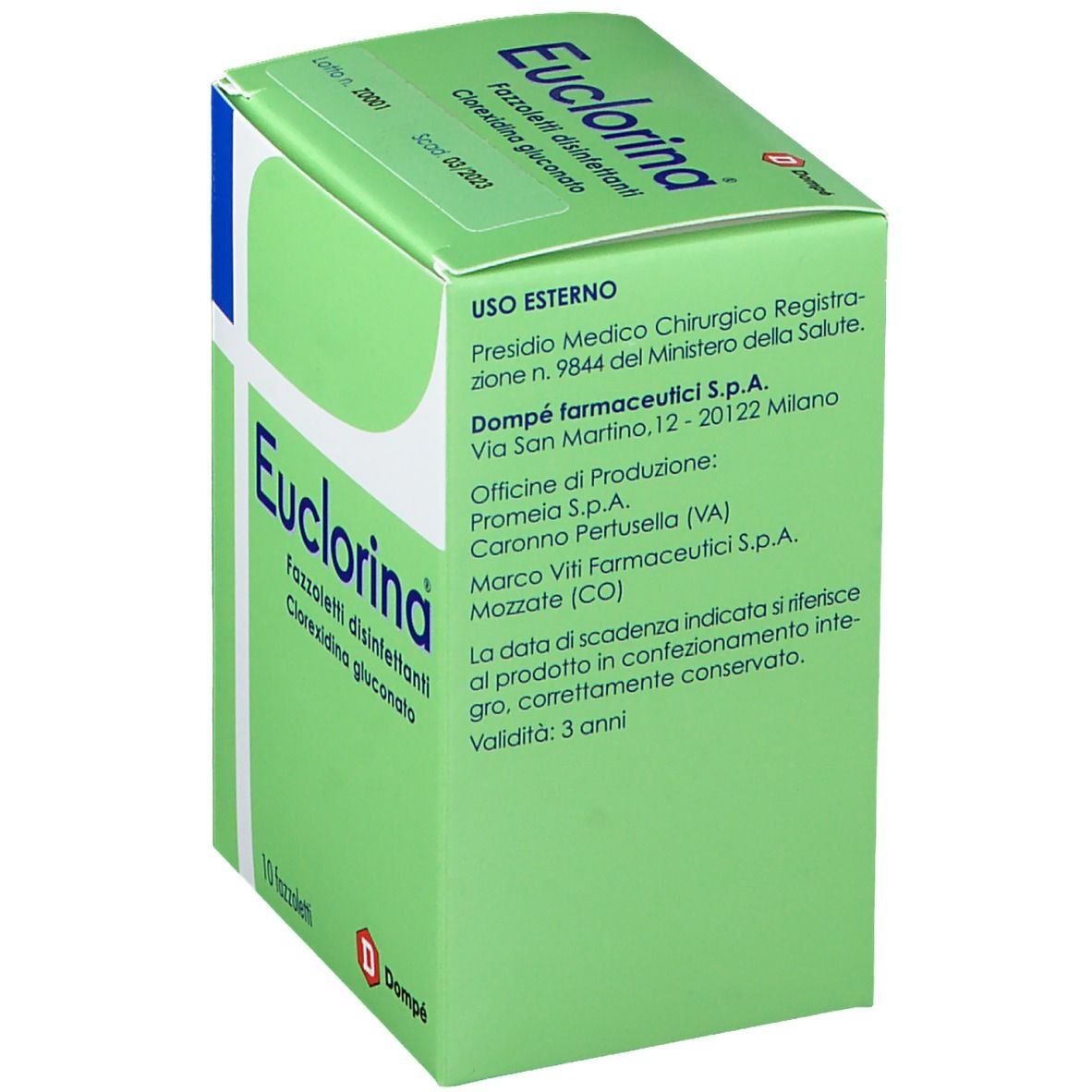 Bracco Euclorina® Fazzoletti Disinfettanti