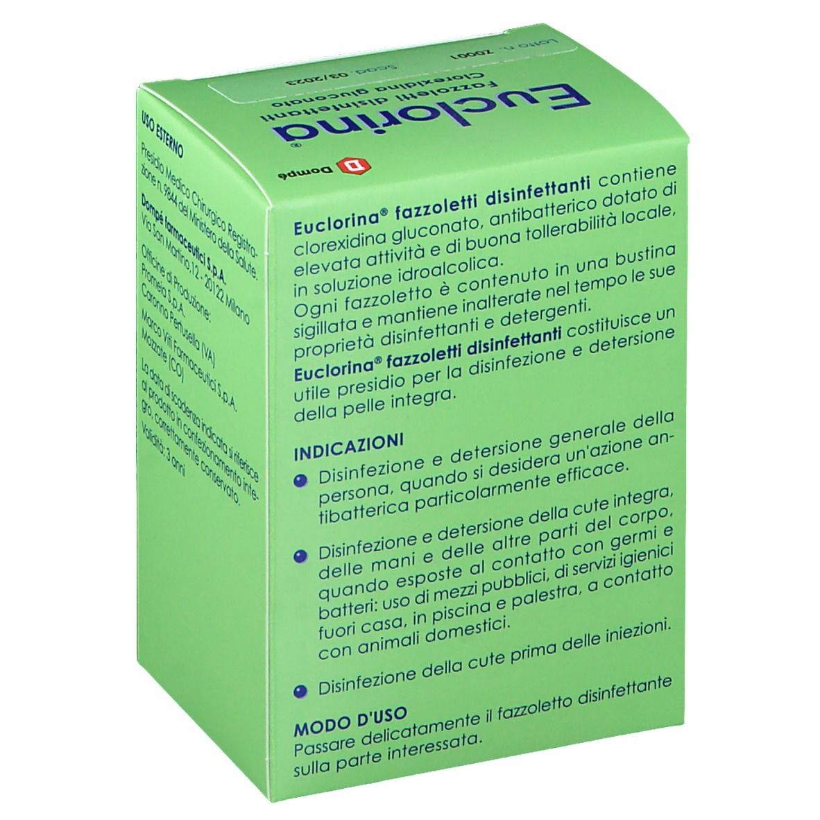 Bracco Euclorina® Fazzoletti Disinfettanti