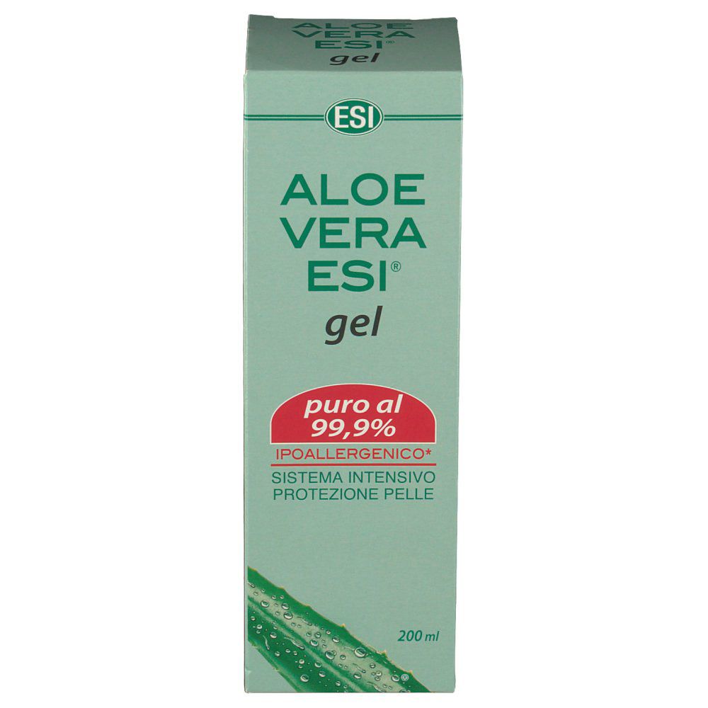 Confezione verde con nome e logo del prodotto. Adesivo rosso con testo. "200ml" in basso.