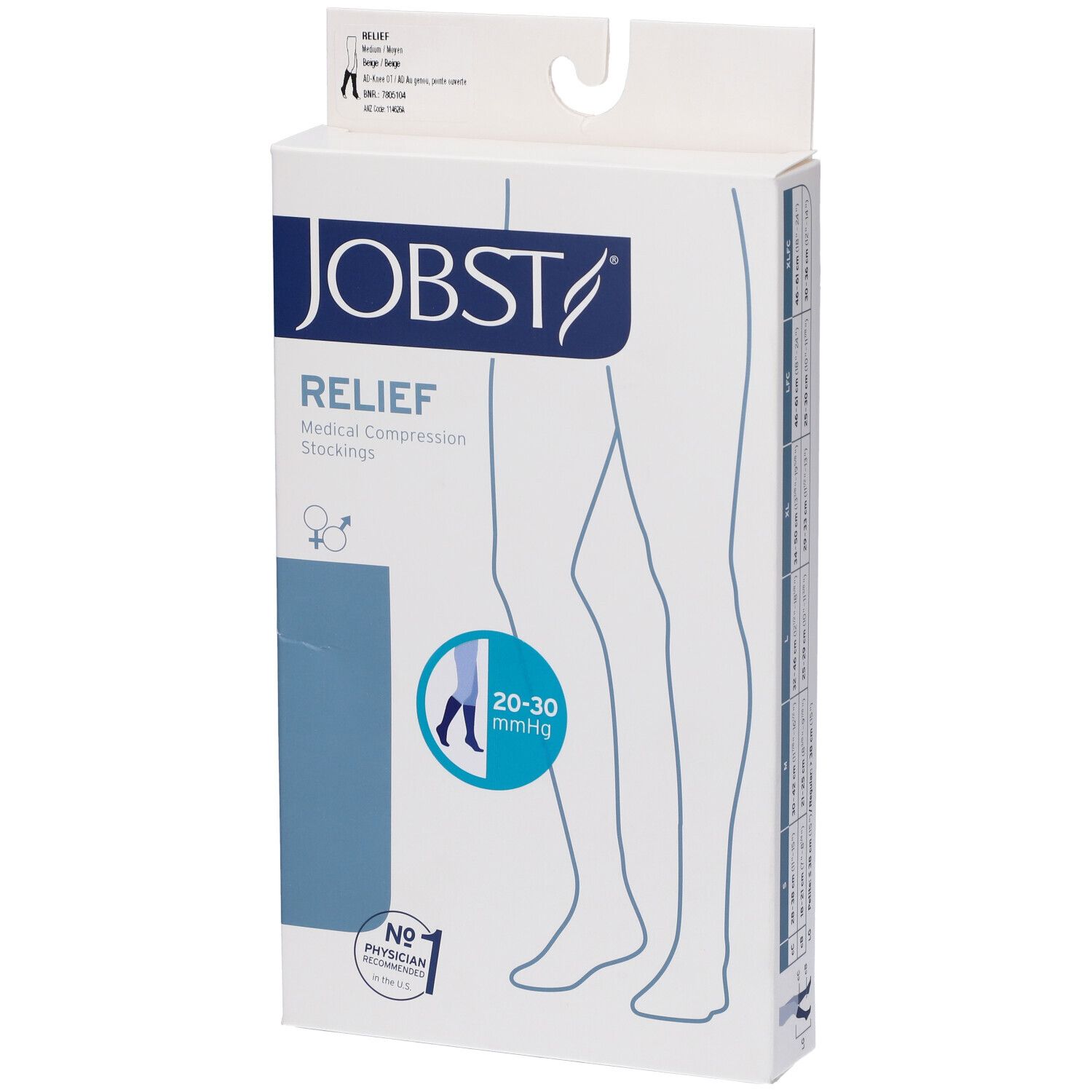 Jobst Gambaletto 20-30mmHg Beige Taglia M