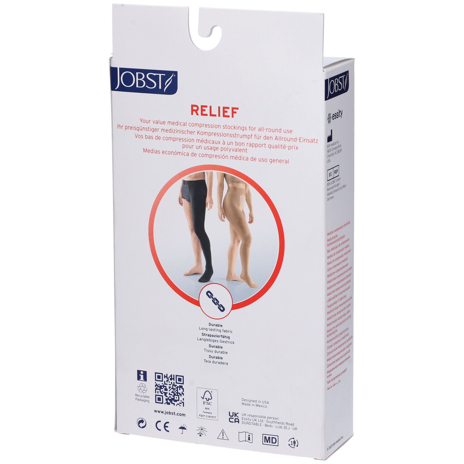 Jobst Calza Compressiva Medicale Sinistra Taglia Media 20-30 mmHg