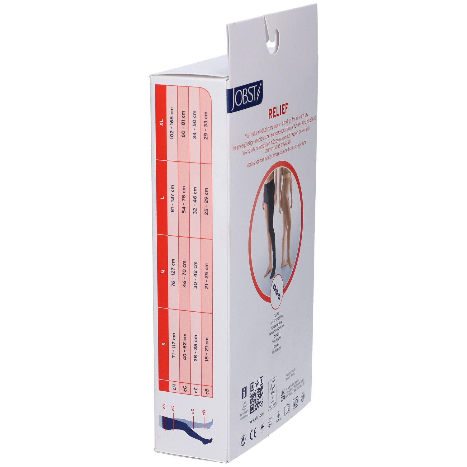 Jobst Calza Compressiva Medicale Sinistra Taglia Media 20-30 mmHg
