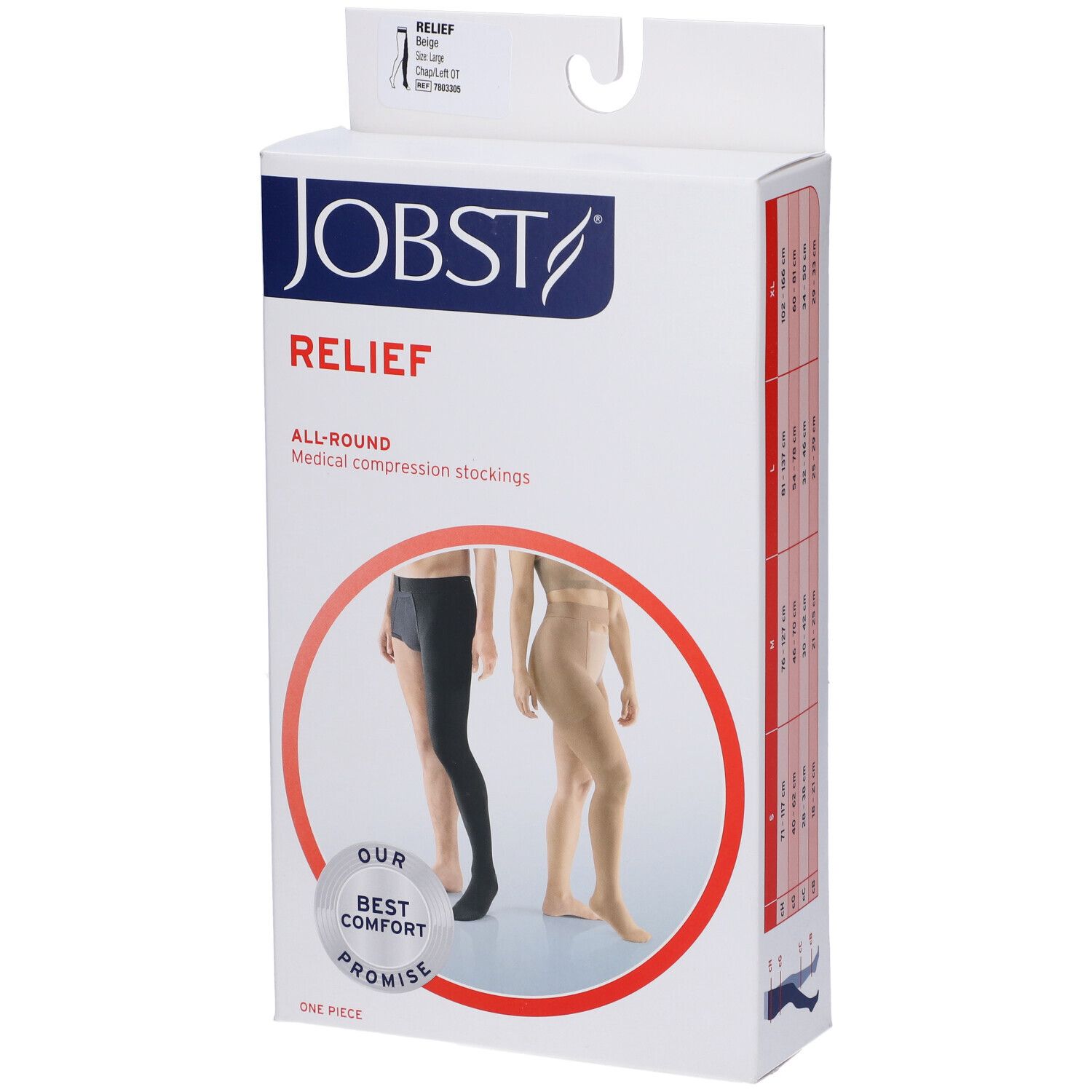 Jobst Relief All-Round Calza Gamba Sinistra Taglia L Colore Beige