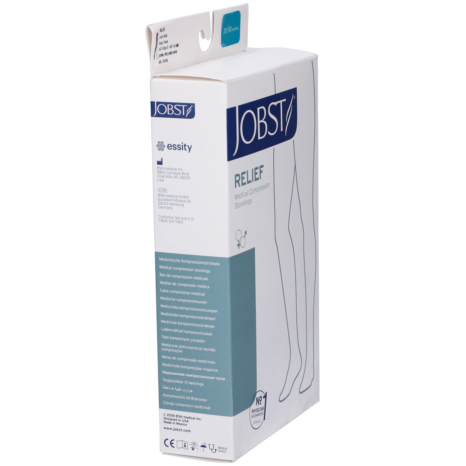 Jobst Relief Calza Compressiva Gamba Destra Taglia L