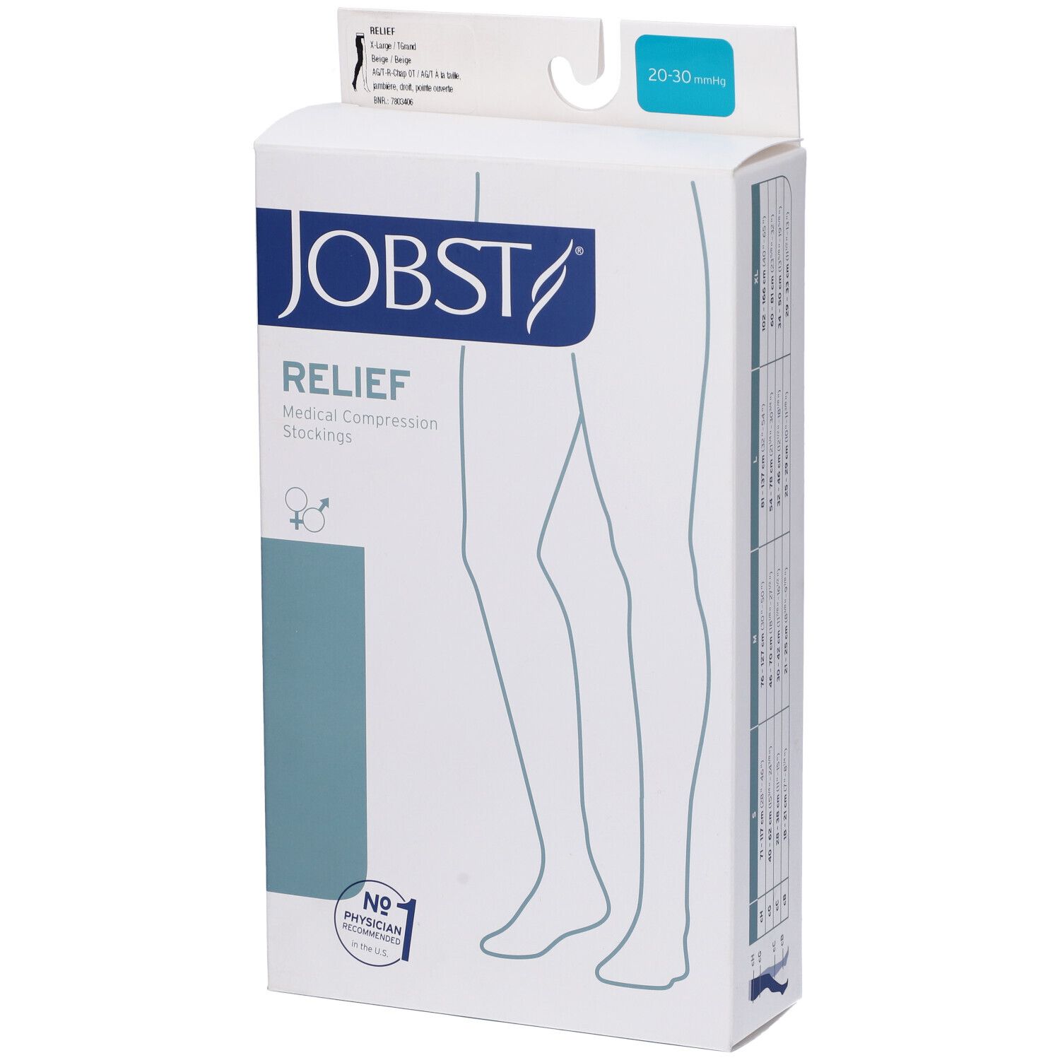 Jobst Monocoll 20-30mmhg Beige Destro XL