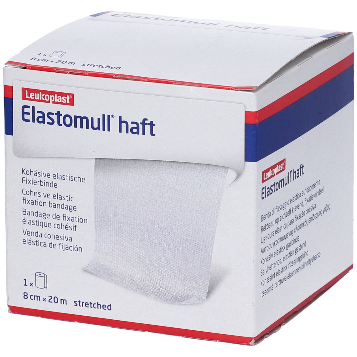 Benda Elastica Autoaderente Per Fissaggio Delle Medicazioni Elast Haft Materiale Cotone Poliammide Viscosa Contiente Lattice Naturale Mutuabili 8X2000Cm