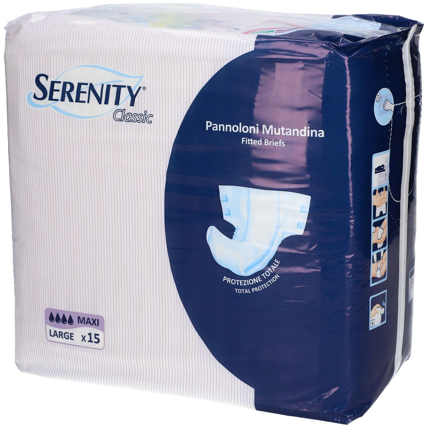 Serenity® Classic Pannoloni Mutandina Maxi 15 pz