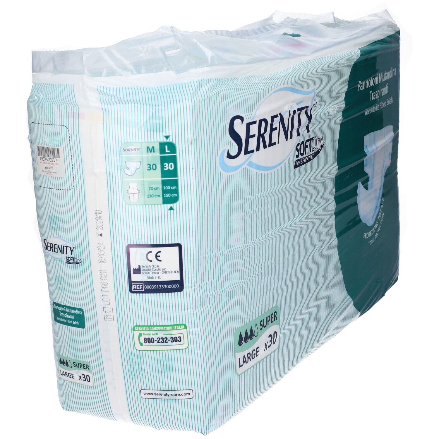 Serenity® Soft Dry Pannoloni Mutandinia Traspiranti