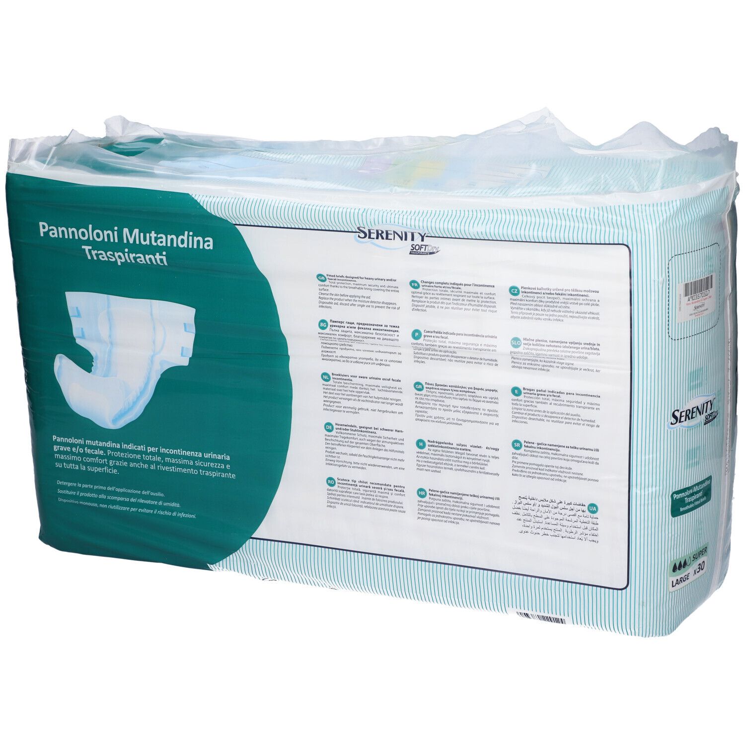 Serenity® Soft Dry Pannoloni Mutandinia Traspiranti