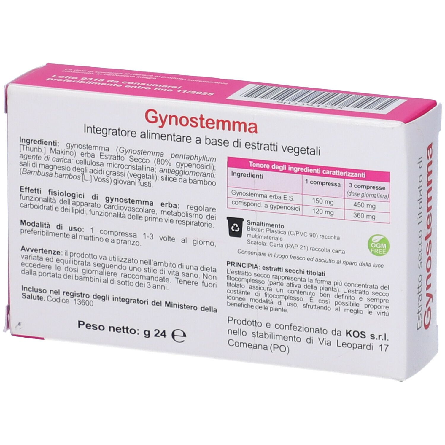 KOS Gynostemma Compresse