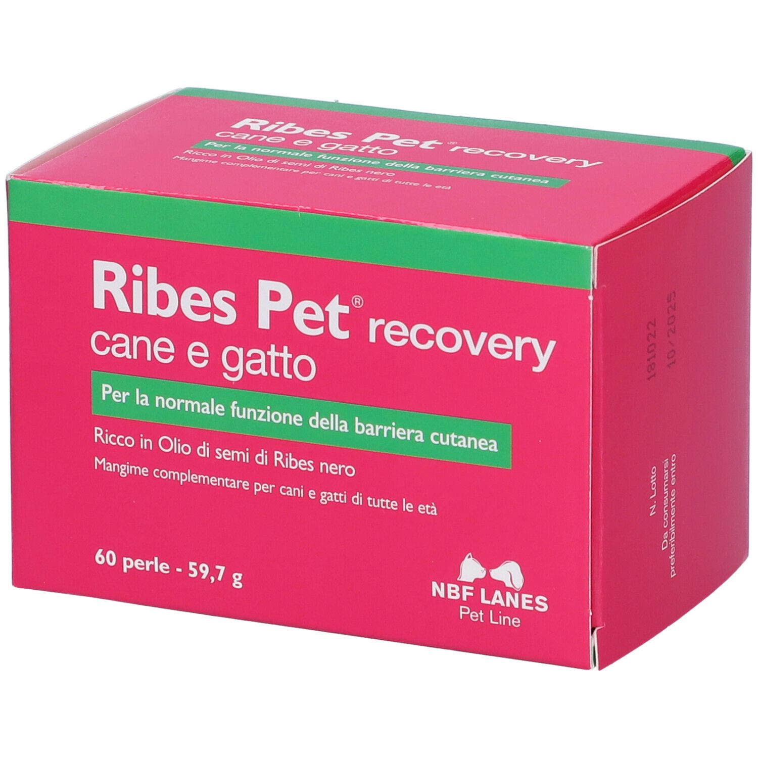 NBF Lanes Ribes Pet Recovry Cane e Gatto Perle