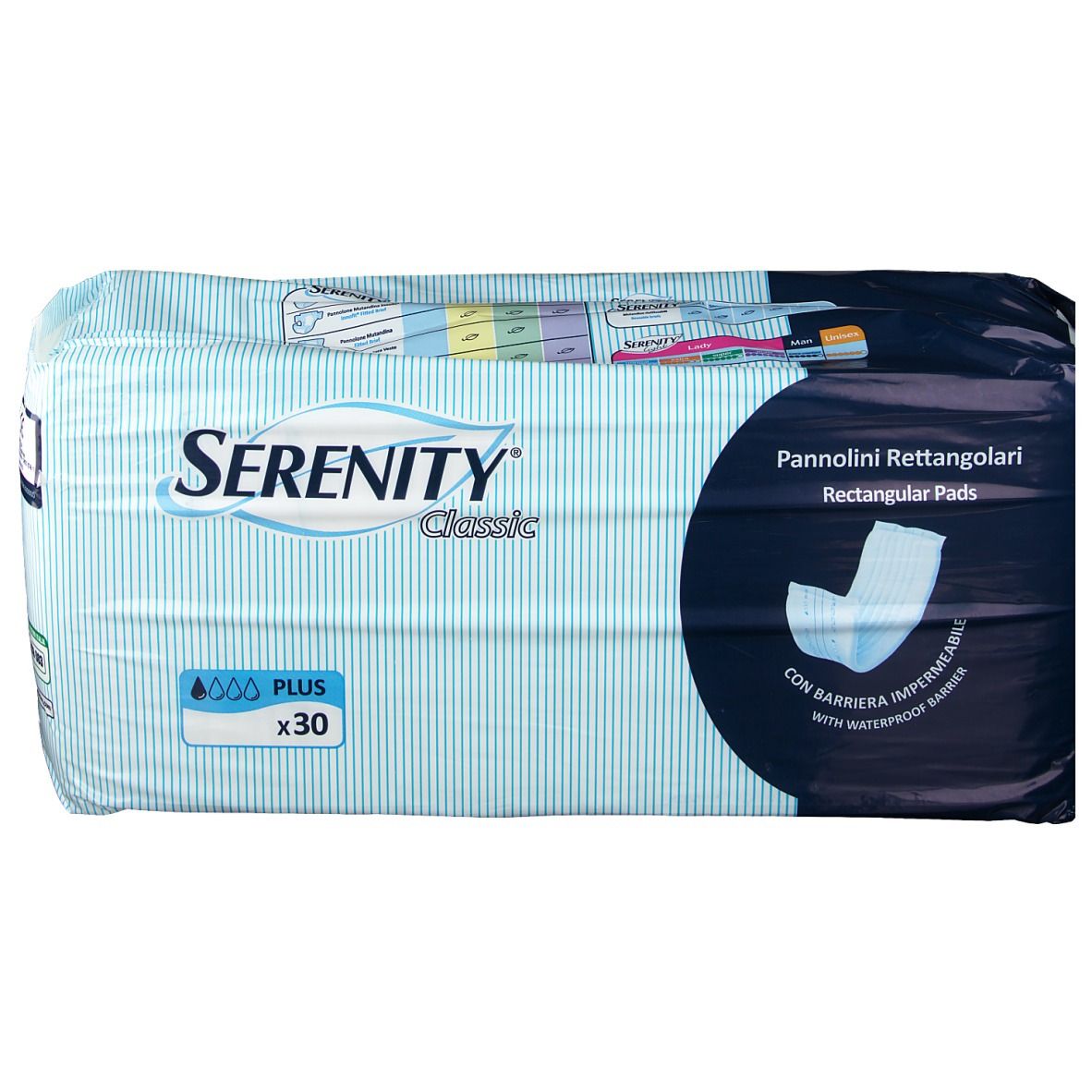 Serenity® Classic Pannolini Rettangolari Plus