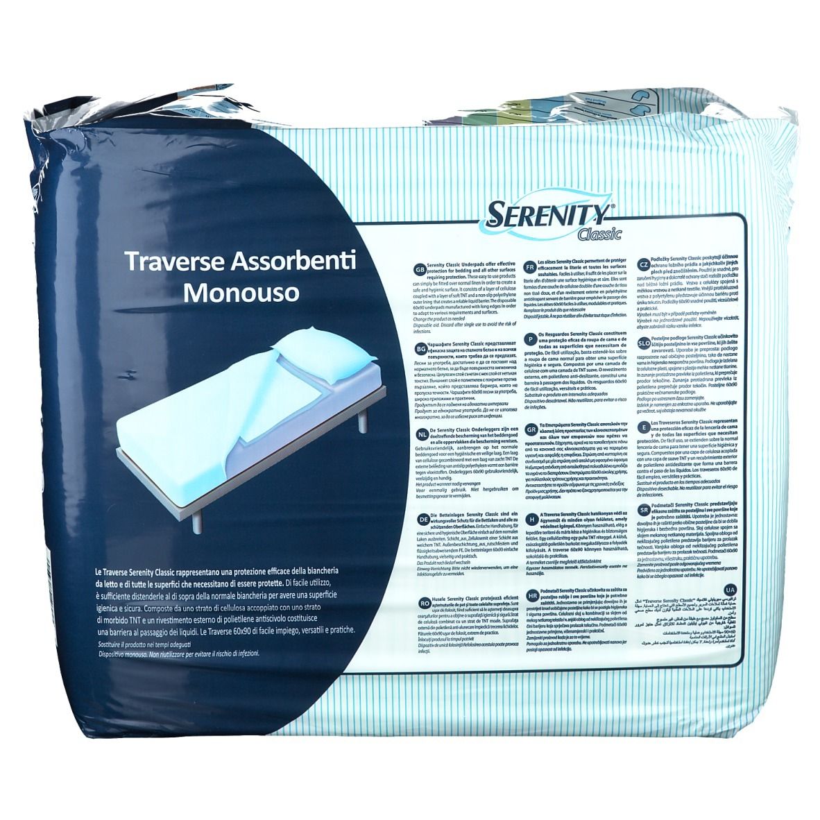 Serenity® Classic Traverse Assorbenti Monouso 30 pz