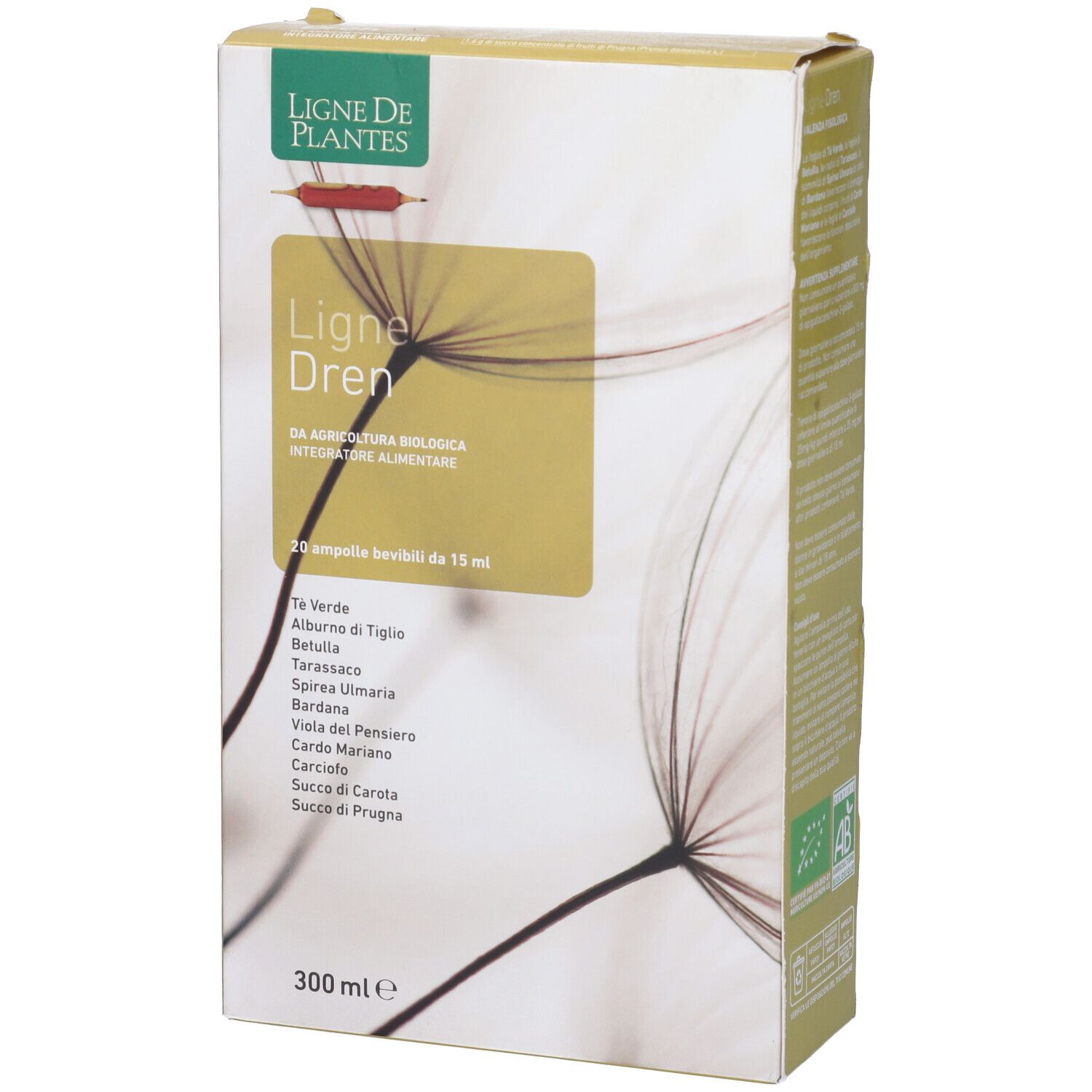 Ligne Dren Biologico 20 Ampolle Bevibili Da 15 Ml