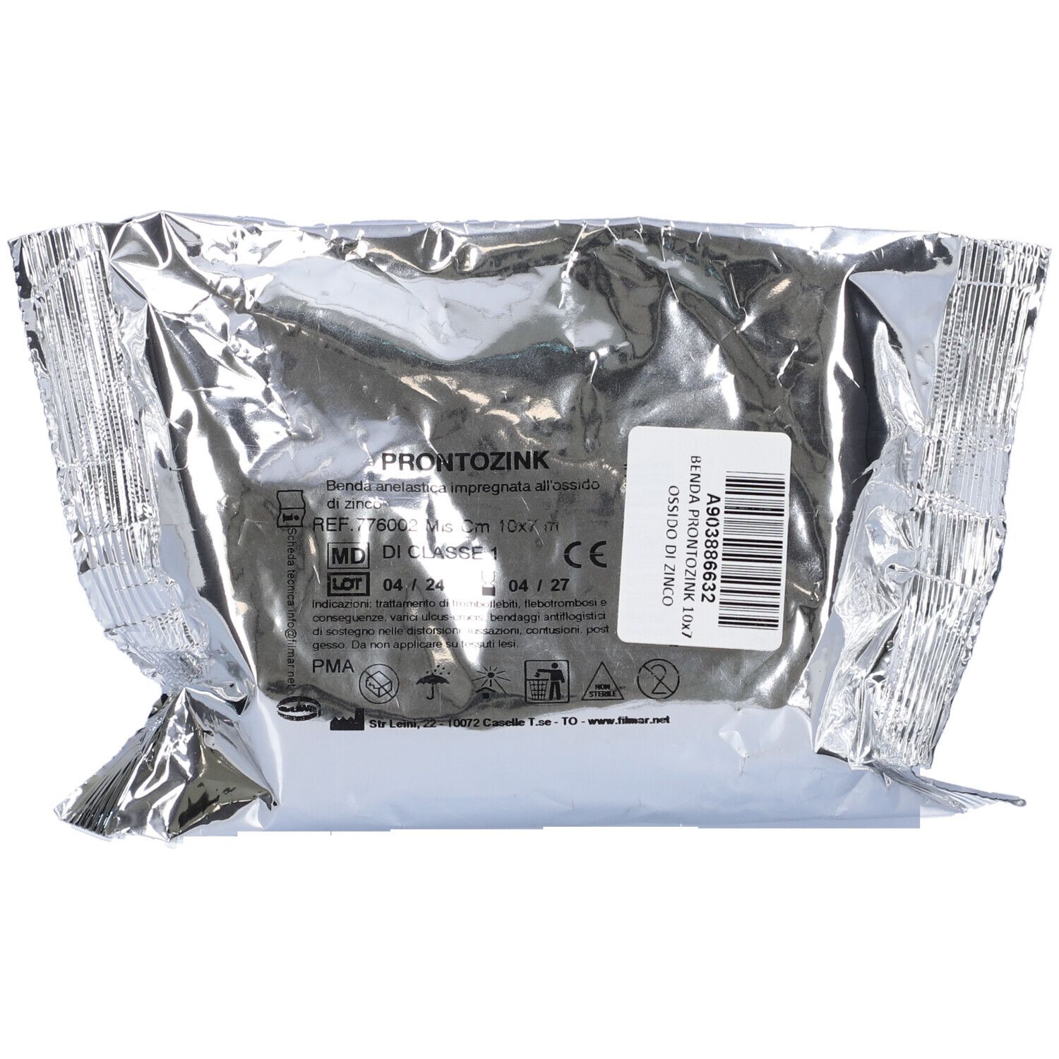 Benda Medicata Prontozink Con Ossido Di Zinco 10X700Cm