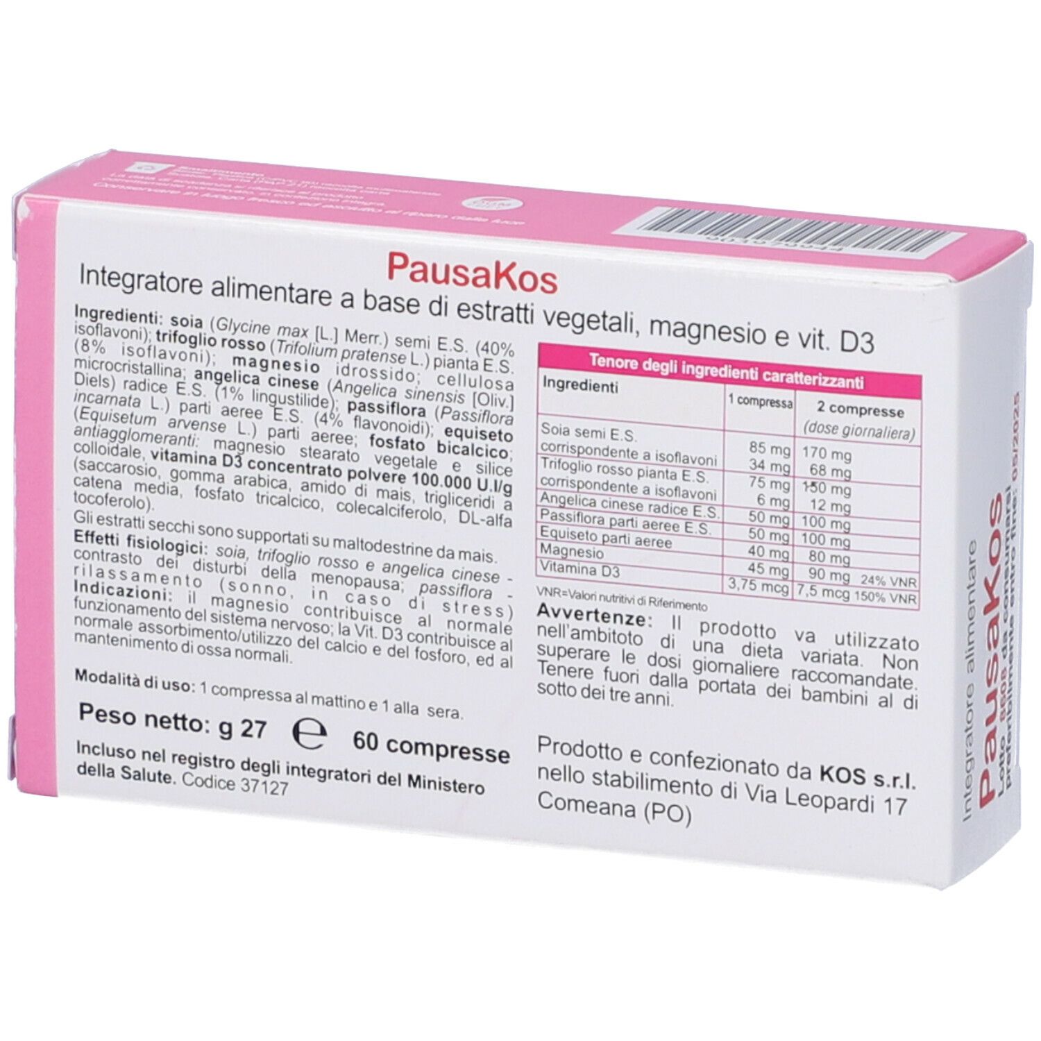KOS Pausakos Compresse