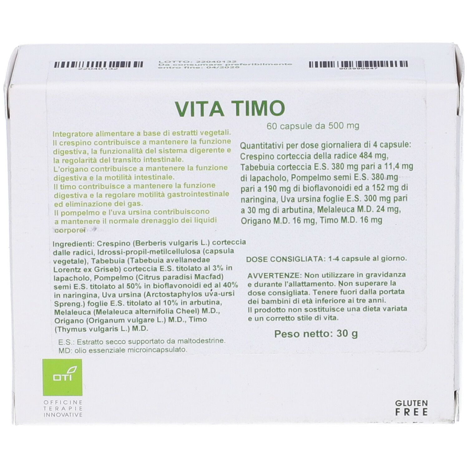 Vita Timo 60Cps