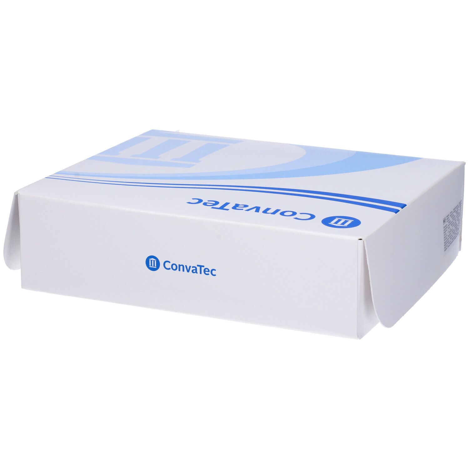 Confezione ConvaTec. Scatola bianca con logo blu. Informazioni prodotto.