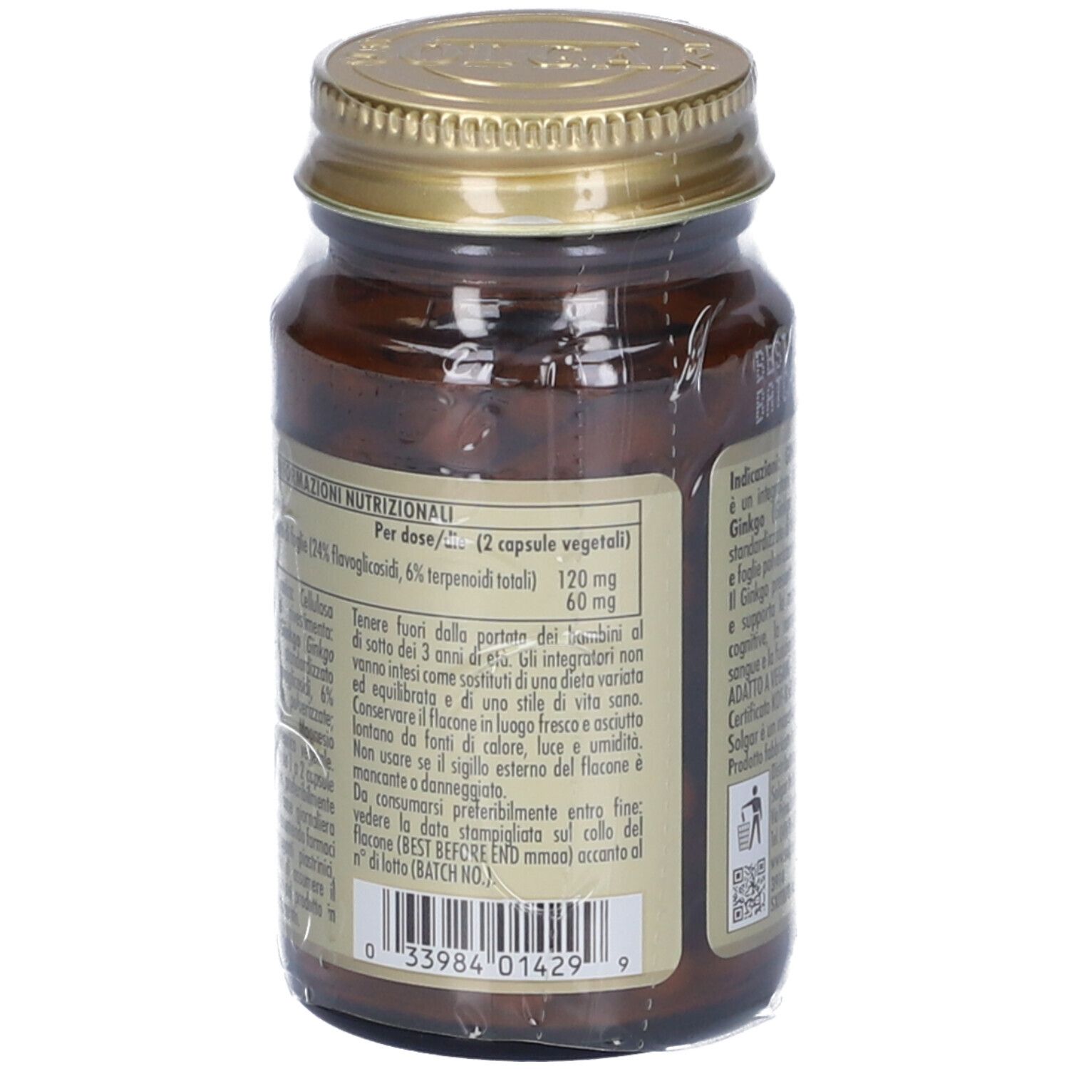 SOLGAR® Ginkgo Biloba 60