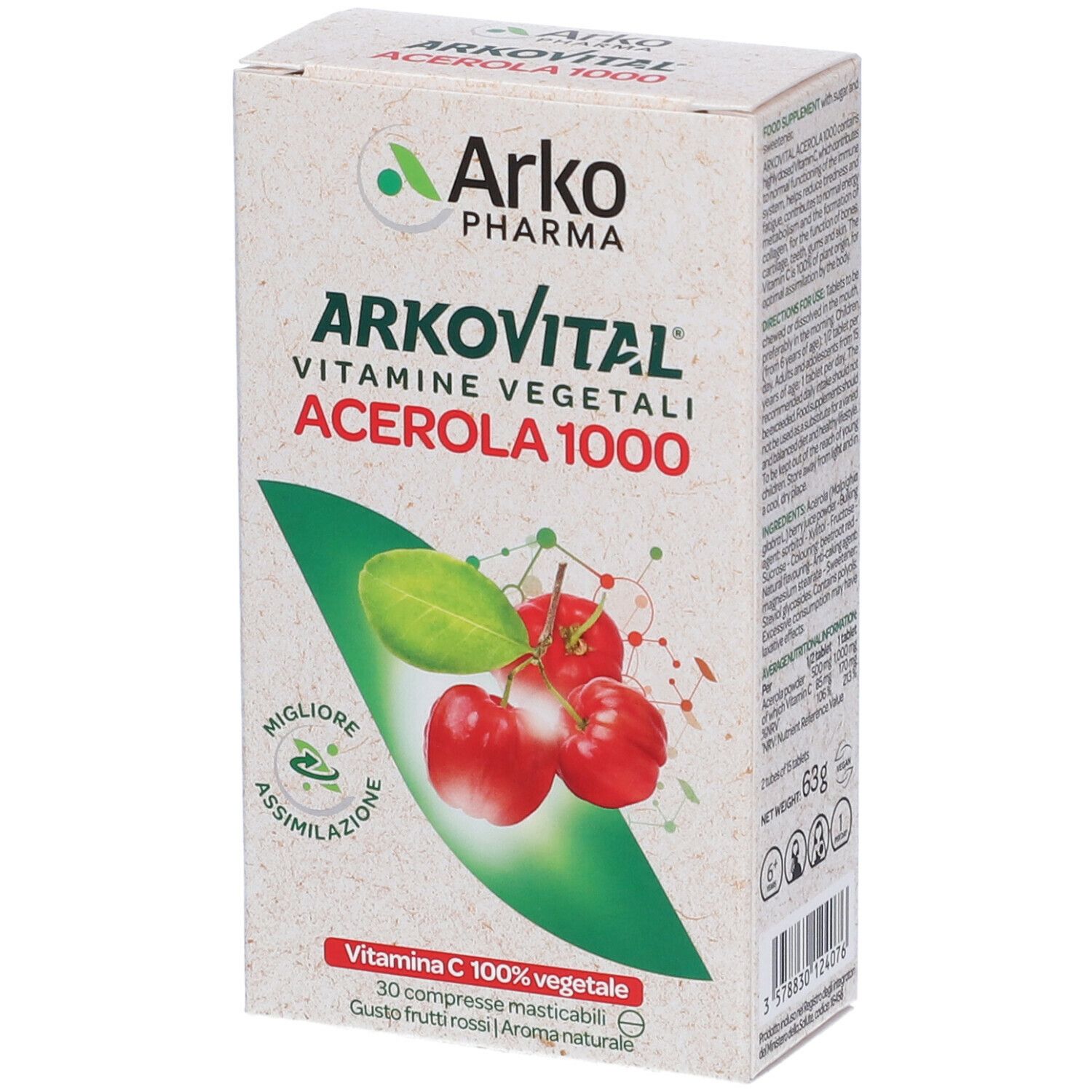Arkovital® Acerola 1000 Vitamina C Naturale
