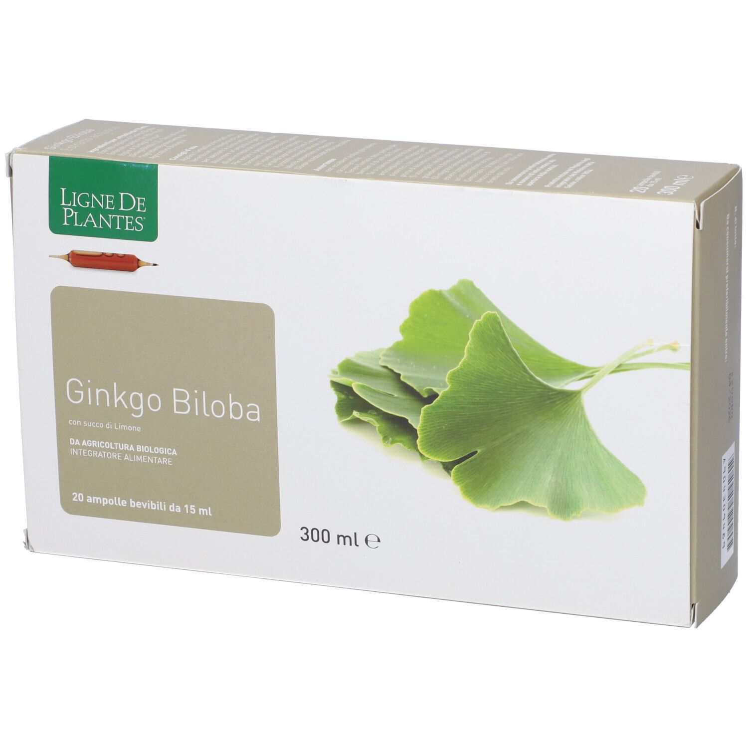 Ginkgo Biloba Biologico 20 Ampolle Bevibili Da 15 Ml