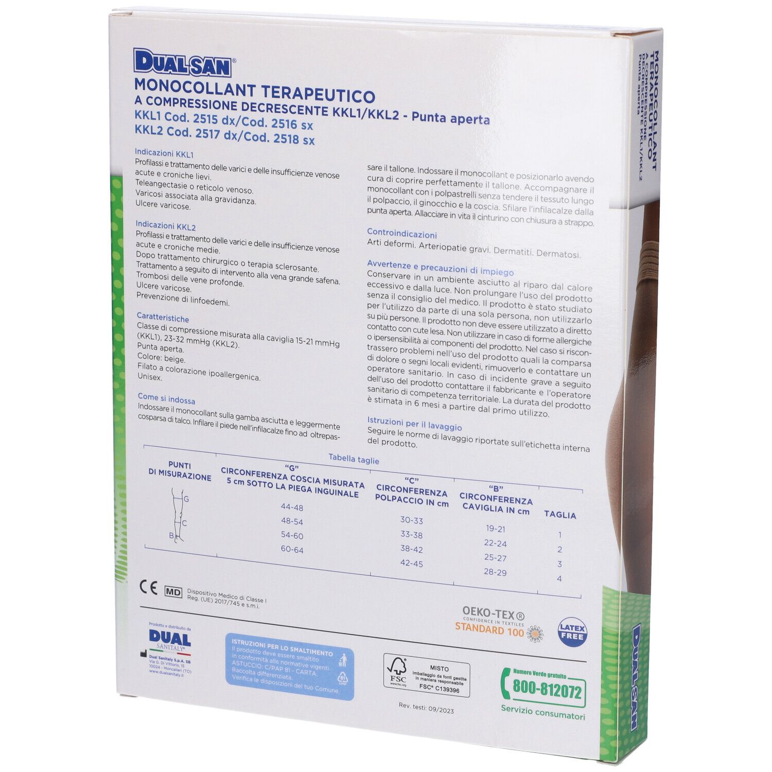 Monocollant Terapeutico Dualsan Kkl1 Sx 2