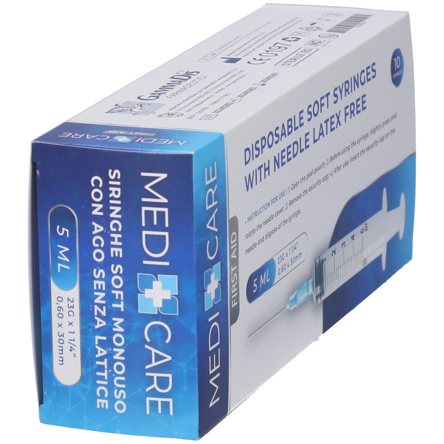 Siringa Soft Capacita' 5Ml Ago Gauge 23 Confezione 10 Pezzi
