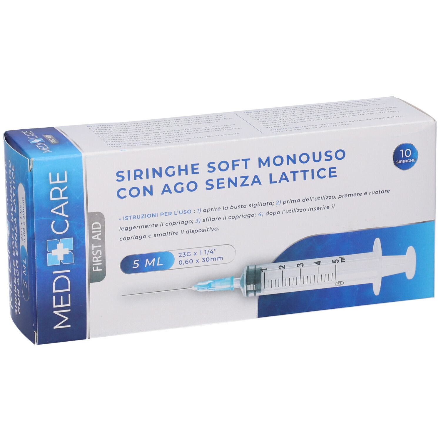 Siringa Soft Capacita' 5Ml Ago Gauge 23 Confezione 10 Pezzi